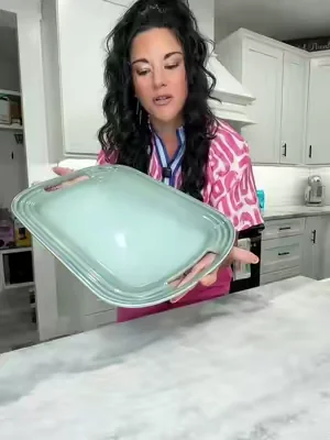 le creuset serving platter 🤌🏻 #lecreuset #host #kitchen #qvc 