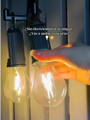 Linterna solar de camping carga de día ilumina de noche ideal para exteriores ☀️💡⛺️#TikTokMadeMeBuylt#FYP #LinternaSolar #ForYou #Viral