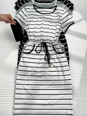 The perfect dress 🫶🏼✨ The striped trim makes it look sporty but still really cute.#bodycondress  #spotlightfinds #minidress #summervibe #dealsforyoudays 