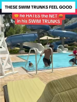 That net used to be so UNCOMFORTABLE! #swimtrunks #poolparty #swimsuit #beachwear #dealsforyoudays 