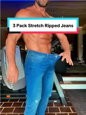 These men’s 3 pack stretch ripped jeans have the perfect amount of flexibility, so they move with you instead of feeling stiff like traditional denim. The slim fit gives you a clean, modern look, while the distressed details add just the right amount of style. #mensjeans #stretchjeans #mensstyle #SummerVibes #DealsForYouDays 