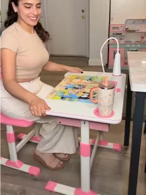 ESCRITORIO PARA NIÑOS CON MESA y SILLA AJUSTABLE #desk #mesaparaniños #mesaajustableparaniños #DealsForYouDays @MIUZZY US 