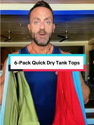 This 6-pack of men’s quick dry tank tops is made to keep you cool with lightweight, breathable, moisture-wicking fabric that dries fast instead of holding onto sweat. Whether you’re lifting, running, training outside, or just trying to stay comfortable in the heat, these tanks are a huge upgrade over heavy cotton. You get six athletic-fit tanks at a price that’s tough to beat. #tanktop #workouttank #mensstyle #SummerVibes #DealsForYouDays 