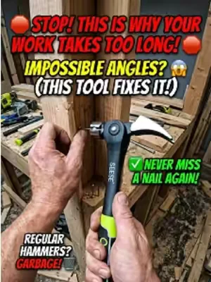 This is literally the dream hammer for every DIYer!"#SEESEhammer #DIYProject #Woodworking #Satisfying #Tools 