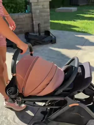 POV: You love your big stroller… until you have to grocery shop. 😅 I got tired of trying to fit groceries around a four-seater, so I’ve been reaching for this one whenever it’s just me and one little. It folds with one hand, takes up hardly any space, and I actually have room for my Costco haul. 🙌🛒 #momlife #travelstroller #stroller #strollers 