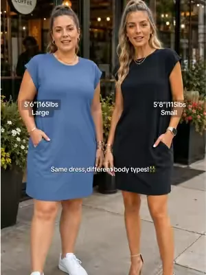 It has actual POCKETS, insane stretch, and DOES NOT cling to the stomach!Flash sale!💃💸#tiktokshopdealsforyoudays #summerwins #dealsforyoudays #OOTD #summerstyle 