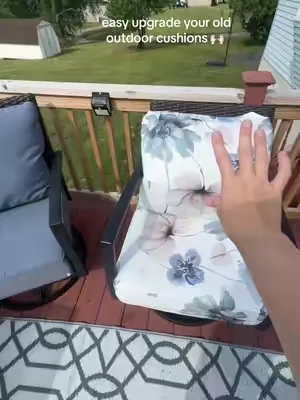 Such an affordable way to update your outdoor living space ##patio##Outdoors##patiofurniture##slipcover##Summer
