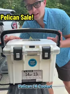 The Pelican 14 quart cooler keeps ice for 36 hours and is incredibly lightweight! It’s logging and has a built-in bottle opener plus interior organization. The perfect cooler for the pool beach camping and More #pelicancoolers #personalcooler #beachaccessories #campinglife #dealsforyoudays @Beam Outdoors 