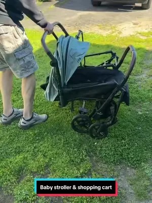 Light weight baby stroller with a basket for groceries, beach gear or shopping bags. This is a great little stroller. Just waiting on the baby!! #stroller #grocerycart #babygear #momlife 