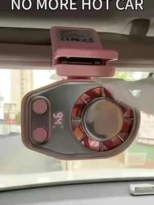 Stop sweating and over heating in your car if you don't have air con get a car fan. This portable fan is a GOD SEND #carfan #aircon #coolingfan #portablefan #fan