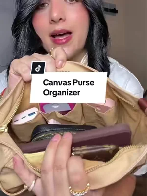 Canvas Purse Organizer @PORTLAND LEATHER GOODS #bagorganizer #portlandleather #dealsforyoudays 