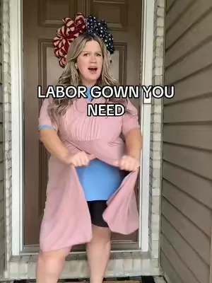 This labor gown is sooooo good #laborgown #pregnant 