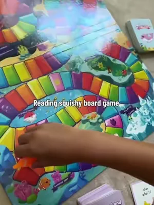 Make reading fun again 🥹 squishy land reading board game  #reading #learningtoread 
