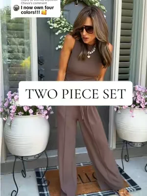 Replying to @Wendy Blyzwick Cheva #twopieceset #twopieceoutfit #fashion #dealsforyoudays #womensfashion 