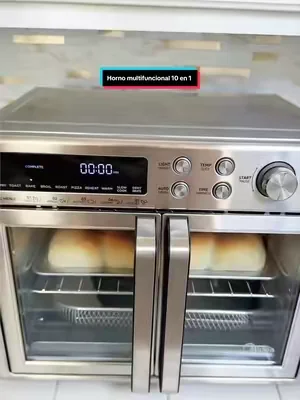 Innovación para la cocina 2026] Midea Flexify: Horno tostador y freidora de aire 10 en 1 con puertas francesas (capacidad de 26,4 cuartos de galón / 25 L); horno de sobremesa extra grande, cocción un 25 % más rápida y 90 % menos aceite, diseño elegante con ventilador de convección; el regalo ideal de la temporada.#tiktokshopcreatorpicks #dealsforyoudays #kitchen #horno #airfryer 