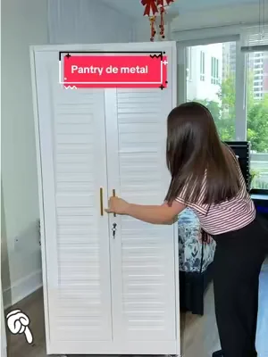 El pantry de metal multifuncional ✨👆‼️para usarlo en diferentes ambientes del hogar •cuarto •sala •garage súper precio y envío gratis 💕🌷👆💯#DealsForYouDays #homedecor #storage #pantry #metal 