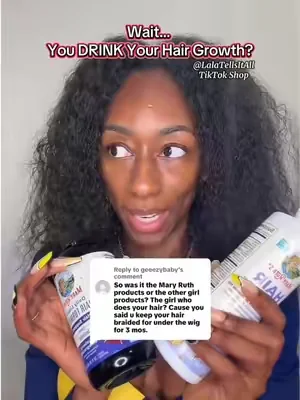 I'll never stop talking about how  @MaryRuth's helped me grow longer and thicker hair 💕. #maryruthsorganics #hairgrowth #dealsforyoudays #naturalhair #longhair 