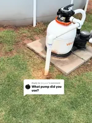 Replying to @𝔉𝔦𝔱𝔷𝔢𝔭𝔪 we upgraded to a Vevor 16” pump! #poolcleaning #poolfilter #poolpump #dealsforyoudays #tiktokshopcreatorpicks 