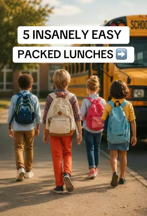 5 Healthy packed lunches that are kid approved AND nutritious 🙌🏻 🍽️ #packedlunch #kidslunchideas #kidslunch #kidslunchbox #bentoboxlunch 