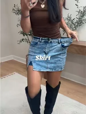 Skirt for the mamas who still like looking cute #skirt #skort #jeanskort 