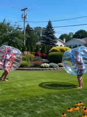 Well that was a lot of fun! #bumperballs #Summer #vevor #familyfun #outsidefun 