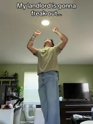 Stick on ceiling lights for the apartments 😳 #ledlight #ceilinglight #homelighting #rentershack #dealsforyoudays 