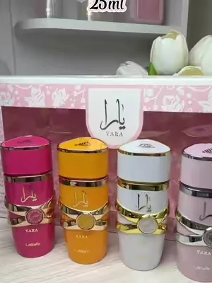 Set de perfumes de 25ml de yara lattafa olores riquísimos muy femeninos✨👌🫶#yaralattafaperfume #perfumesarabes #fragance #dealsforyoudays 