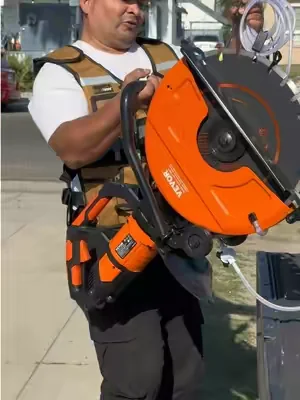 VEVOR Electric Concrete Saw 16 in3200 W 15 A Motor Circular Saw Cutter with Max. 6 in Adjustable Cutting DepthWet Disk Saw Cutter Includes Water LinePump and Bladefor StoneBrick Construction, Debris Prevention, Double Switch Design,fathe #VEVOR #concrete #Demolition #construction #CircularSaw @VEVOR Store 