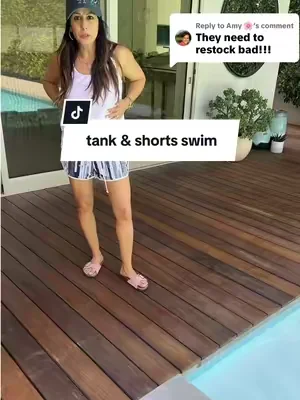 Replying to @Amy 🌸 Tank and shorts swimsuit is a must! Full coverage and comfort all day! #shortsswimset#shortsswimsuit #tiktokshopcreatorpicks #dealsforyoudays #modestswimsuit