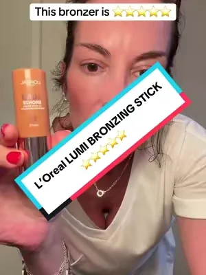 Lumi Bronzer Stick, Buildable Cream-to-Powder Formula, Glow All Day, L'Oréal Paris #bronzer #bronzerstick #lumi #tiktokshopcreatorpicks #loreal 