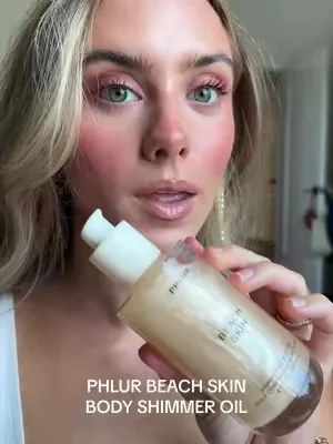 my body will be drenched with this shimmering body oil all summer long it’s a fragranced body oil so it has an amazing beachy coconut smell and the golden shimmer leaves the skin glowing  #phlurfragrance #shimmeringbodyoil #shimmeroil #bodyoil #dealsforyoudays @Phlur Fragrances 