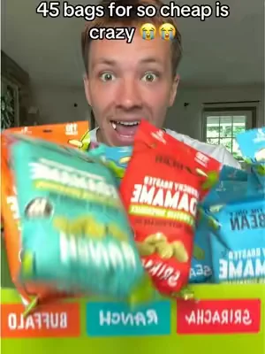 The Only Bean edamame beans variety pack w/ 45 bags! 🙏 #theonlybean #edamame #edamamebeans #snacks #dealsforyoudays 