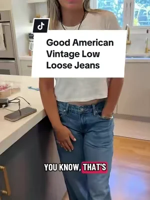 Found the vintage jeans without the vintage hunt. #goodamericanjeans #dealsforyoudays #vintagelowrise #lowrisejeans #everydaystyle 