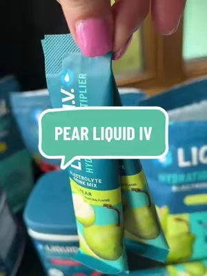 Like biting into the juiciest pear 🍐 @Liquid I.V. #dealsforyoudays #electrolytes #hydration 