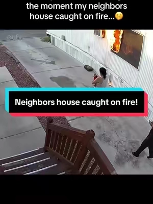 Thankfully they got out in time! 👏 #eufy #caughtoncamera #securitycamera #fire #scary 