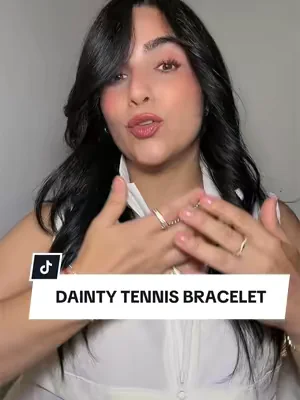 DAINTY TENNIS BRACELET @PAVOI #pavoi #tennisbracelet #bracelet #dealsforyoudays 