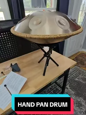 VEVOR 22 IN HAND PAN DRUM WITH 9 TONES, 2 MALLETS, CLEANING CLOTH AND BOOK TO TEACH, STEEL HEALING SOUNF DRUM. #handpanmusic #handpandrum #tiktokshopcreatorpicks #summervibes #dealsforyoudays @VEVOR Store @CreatorCollab_Mabel @Haidee_Collab 