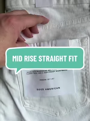 Mid rise Straight leg white jeans ✔️ @GOOD AMERICAN #jeans #whitejeans #goodamericanjeans #straightlegjeans #midrisejeans 