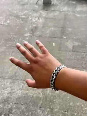 Silver letter cuban bracelet #dealsforyoudays #cuban #tiktokmademebuyit #bracelet #hiphop 