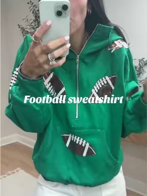 LOOK what restocked #sweatshirt #football #footballseason #fallfashion 