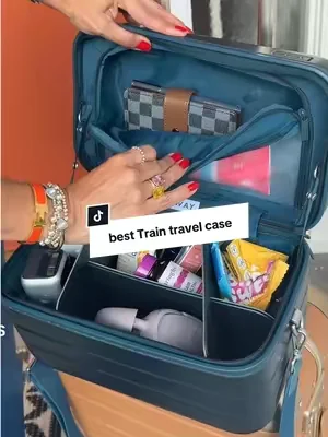 Away’s Train case is super versatile! Holds a ton and easily straps on to your carry on! #thetraincase #awaytraincase #besttravelaccessories #tiktokshopcreatorpicks #tiktokshopmemorialday @Away Travel 