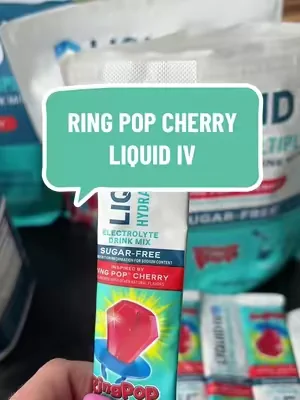 Sugar free ring pop cherry 🍒 @Liquid I.V. #dealsforyoudays #electrolytes #hydration 