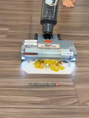 Caption: This might be the easiest way to keep hard floors clean. 🤯 The Shark HydroVac MessMaster vacuums, mops, and self-cleans at the same time, making everyday messes way less of a chore. Perfect for busy homes, pets, and spills. #SharkHydroVac #WetDryVac #CleaningHacks #vacmop  #sharkvacmop 