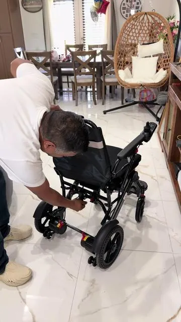 Juswell Foldable Electric Wheelchair, Motorized Chair with 15/30 Mile Range, All-Terrain. #DealsForYouDays #wheelchair #electric #fyp #tiktokviral 