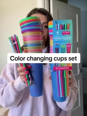 So much FUN & the price is even better right now!! #colorchangingcups #tumblers #dealsforyoudays 