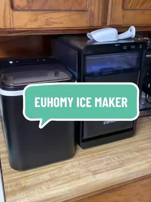 This ice maker is on a huge sale for a limited time only but it’s selling out fast 💦🧊 @EUHOMY #euhomysuperbrandday #icemaker #dealsforyoudays #euhomyicemaker 