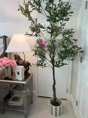 Back in stock today this olive tree looks so real and so easy to put together. Comes in 3 different heights and is beautiful in any room. Upgrade your decor 💕💜#olivertree #dealsforyoudays #summerwins #decor #Home 