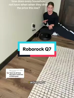 Replying to @Victoria Swift | SAHM 🤍 this is the one for the people who want something affordable, small, sleek, and quiet and don’t want that huge bulky charging dock. This is such a good deal right now! @RoborockUS #ad #robotvacuum #roborockq7 #dealsforyoudays 
