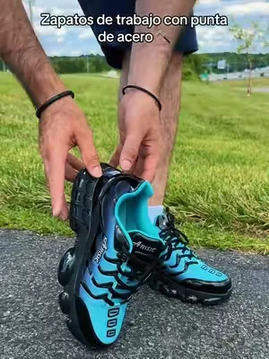 Estos zapatos deportivos con punta de acero están diseñados para quienes trabajan largas jornadas de pie y necesitan comodidad.  Son cómodos, ligeros, antideslizantes, antipinchazos y están disponibles en varios colores.   Elige tus favoritos desde el carrito naranja para obtenerlos a un súper precio, con descuento y envío gratis. 🇺🇸  #dealsforyoudays #shoesformen #workshoes #construction #work 