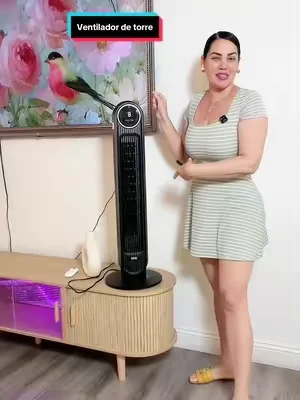dealsforyou | Ventilador de torre DREO para dormitorio, motor de CC mejorado (versión 2026), alta velocidad de 28 pies/s, ventilador de pie ultrasilencioso (20 dB), 8 velocidades y 4 modos, ventilador de suelo sin aspas con oscilación de 90° para uso en interiores, con mando a distancia, negro#tiktokshopcreatorpicks #dealsforyoudays #ventilador #ventiladordetorre #verano 